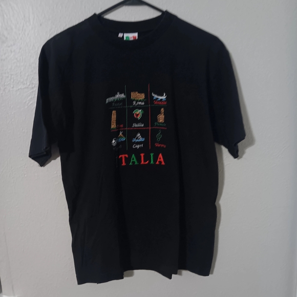 Black Italia Graphic T-Shirt - Picture 1 of 1